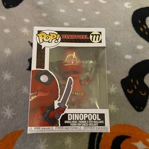 Marvel Dinopool Pop! Vinyl Figure in Red and Black